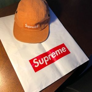 Supreme washed canvas hat 5 panel